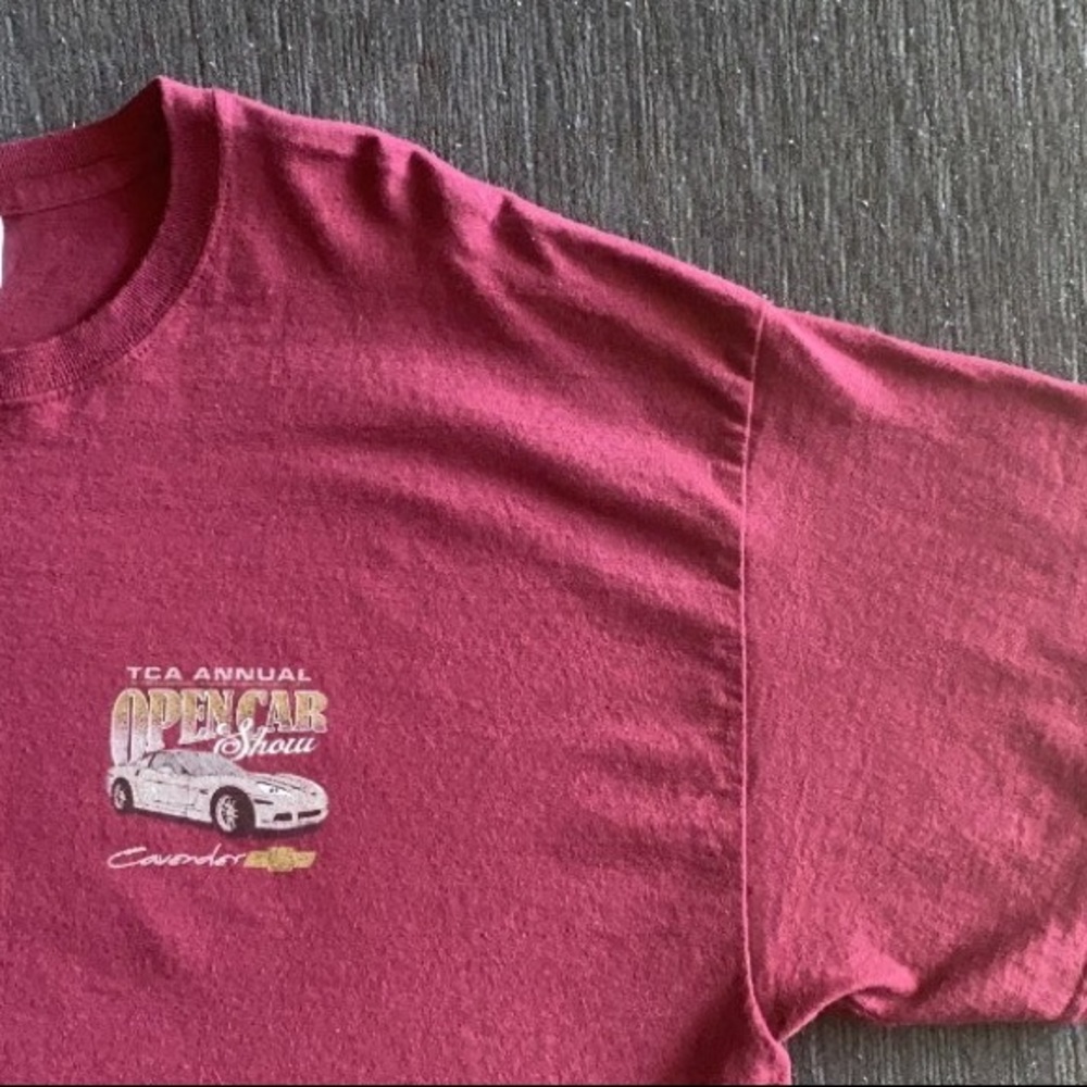 texas corvette association annual car show tee